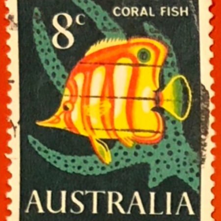 SOLD OUT - 1966_Australia_' Coral Fish '_8c _Unwmk._Stamp