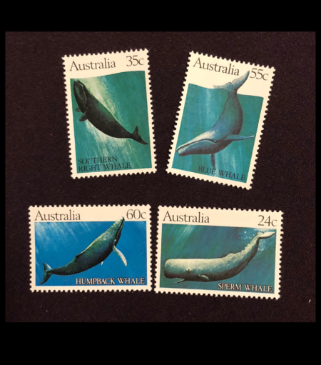 SOLD OUT - 1982 Australia Stamps featuring  Whale  SC#821-4