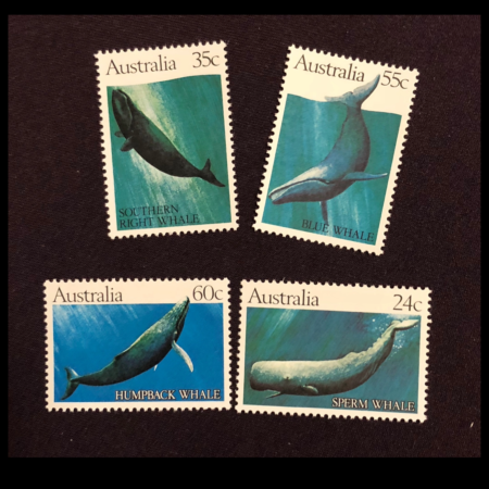 SOLD OUT - 1982 Australia Stamps featuring Whale SC#821-4