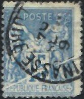 1876_France__Peace_&_Commerce_;_Grayish_Paper_15C_Stamps_Sc80_Stamps